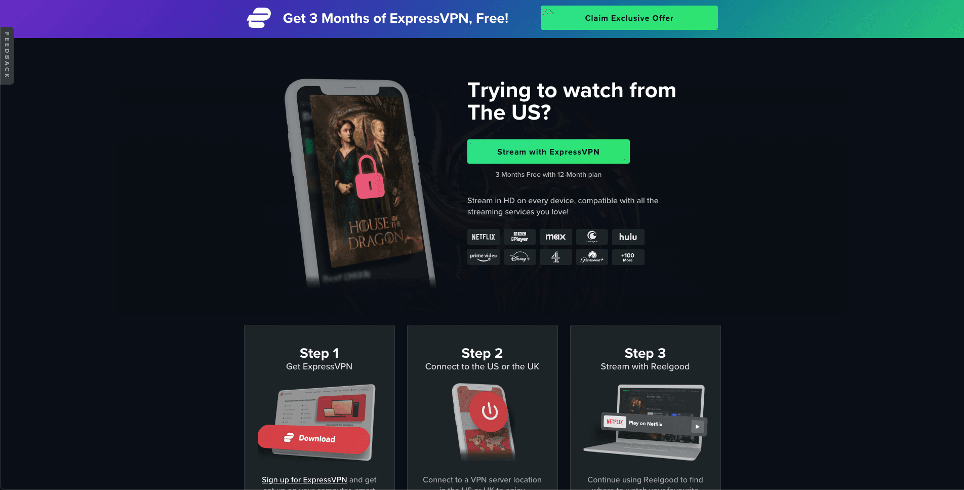 reelgood expressvpn page